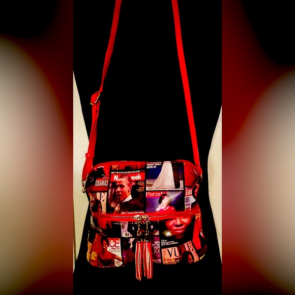 Michelle Obama glossy magazine cover bag - Picture 1 of 5